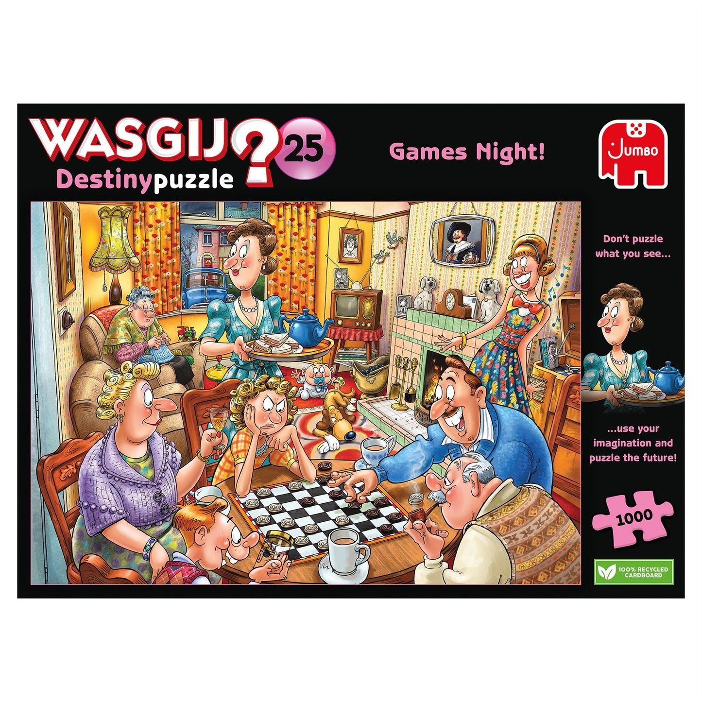 Wasgij Destiny 25 Games Night! 1000 Piece Jigsaw Puzzle