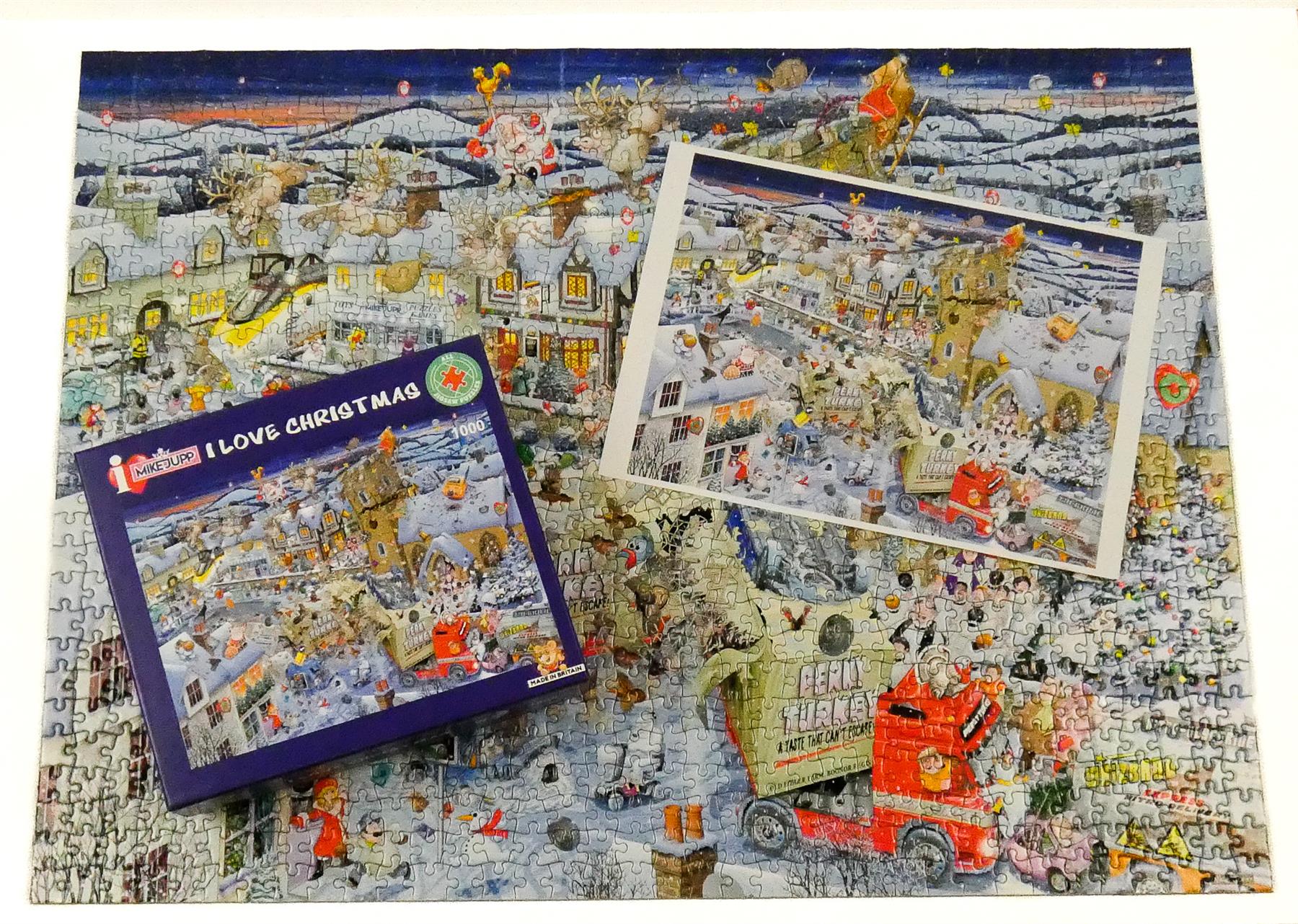 Mike Jupp I Love Christmas 1000 Piece Jigsaw Puzzle