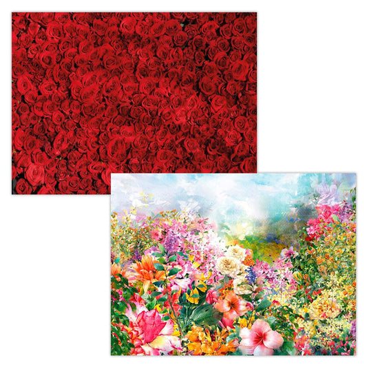 Valentines Everlasting Flowers 2 x 1000 Piece Jigsaw Set