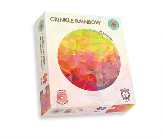 Limited Edition Crinkle Rainbow Impuzzible Circle Jigsaw Puzzle box