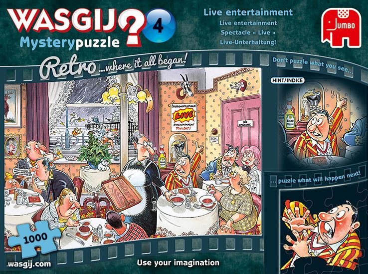 Retro Wasgij Mystery 4 Live Entertainment 1000 Piece Jigsaw Puzzle