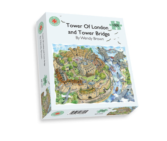 The Tower of London and Tower Bridge - Wendy Brown 1000 Piece Jigsaw Puzzle