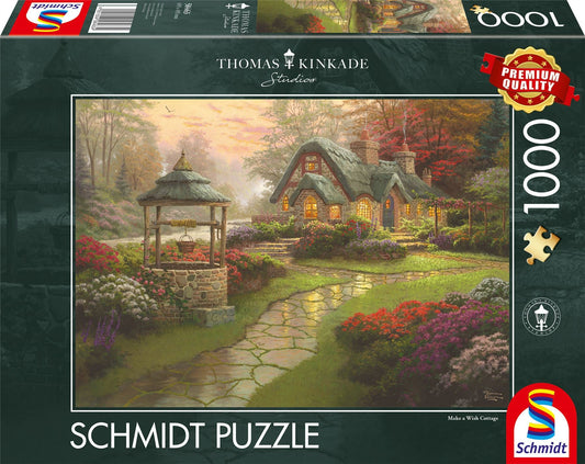 Thomas Kinkade: Make a Wish Cottage 1000 Piece Jigsaw Puzzle box