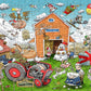Christmas at Chaos Farm - No.1 300 Piece Wooden Jigsaw Puzzle