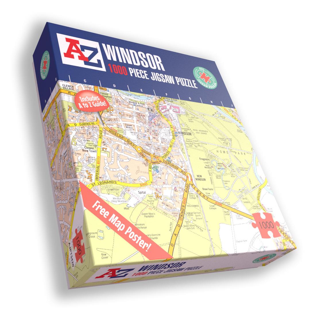 A to Z Map of  Windsor 1000 Piece Jigsaw