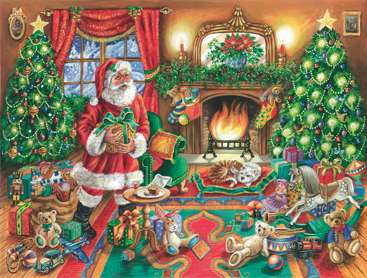 A Delivery from Father Christmas 1000 or 500 Piece Jigsaw Puzzle