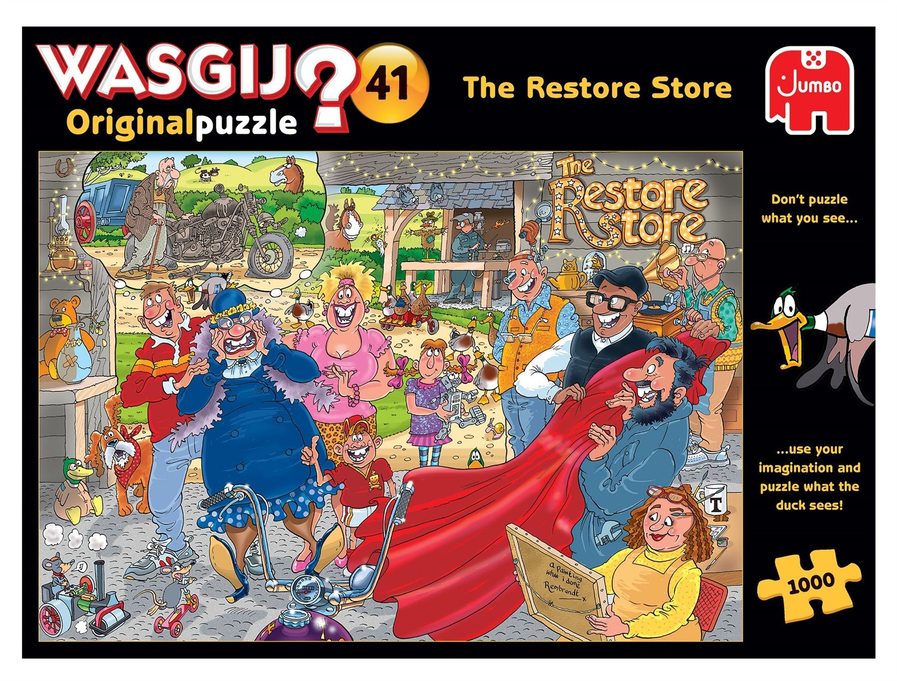 Wasgij Original 41 The Restore Store! 1000 Piece Jigsaw Puzzle box