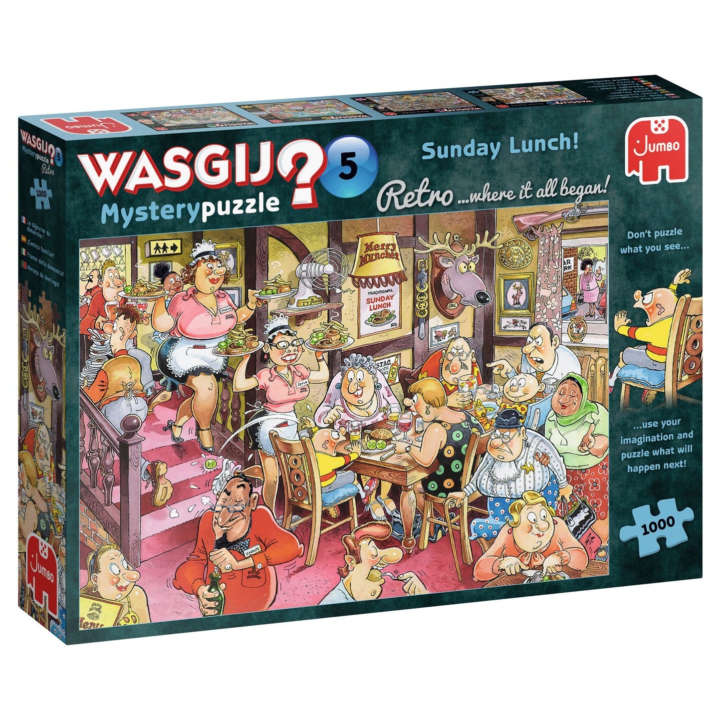 Wasgij Retro 5 Sunday Lunch! 1000 Piece Jigsaw Puzzle 2