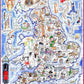 Map of England - Tim Bulmer - 300 Piece Wooden Jigsaw Puzzle