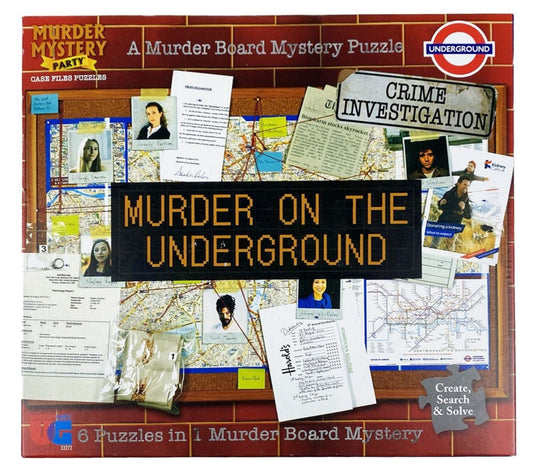 Murder on the Underground Jigsaw Puzzle Board Mystery 1