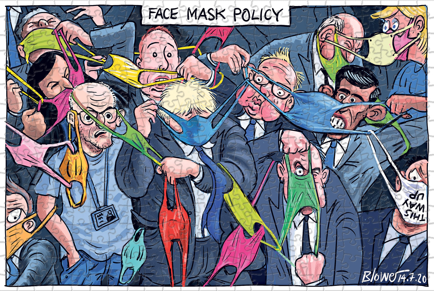 Telegraph Political Cartoons 400 Piece Jigsaw Puzzle