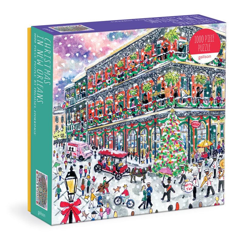 Michael Storrings Christmas in New Orleans 1000 Piece Puzzle box