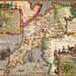 Caernarfonshire Historical Map 1000 Piece Jigsaw Puzzle (1610) - All Jigsaw Puzzles UK
 - 1