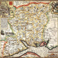 Hampshire Historical Map 1000 Piece Jigsaw Puzzle (1610) - All Jigsaw Puzzles UK
 - 1