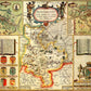 Huntingdonshire Historical Map 1000 Piece Jigsaw Puzzle (1610) - All Jigsaw Puzzles UK
 - 1