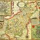 Northamptonshire Historical Map 1000 Piece Jigsaw Puzzle (1610) - All Jigsaw Puzzles UK
 - 1