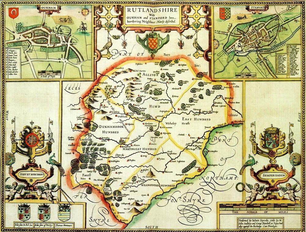 Rutland Historical Map 1000 Piece Jigsaw Puzzle (1610) - All Jigsaw Puzzles UK
 - 1