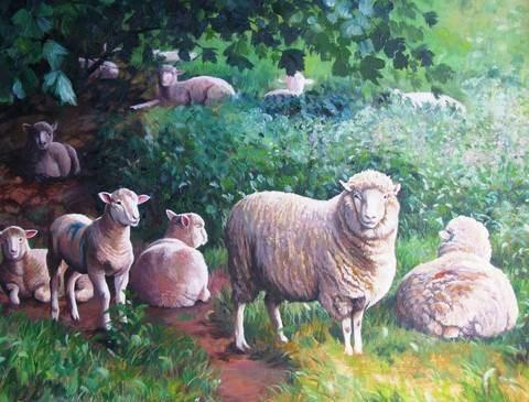 Sheep in Shade - 1000 Piece Jigsaw Puzzle - All Jigsaw Puzzles UK
 - 1