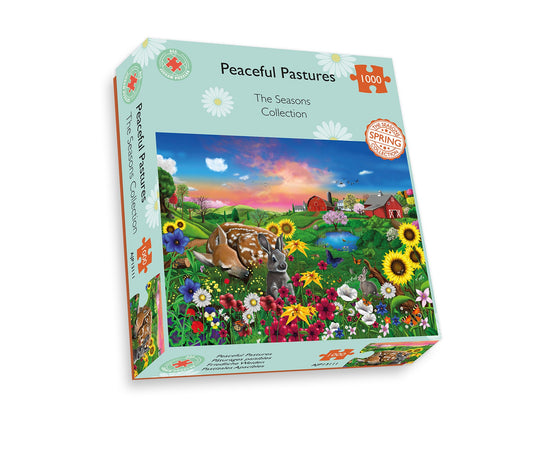 Peaceful Pastures 1000 or  500 Piece Jigsaw Puzzle