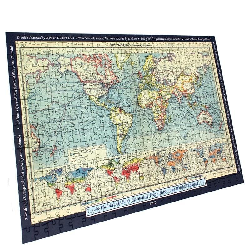 Historical World Map Personalized Jigsaw Puzzle