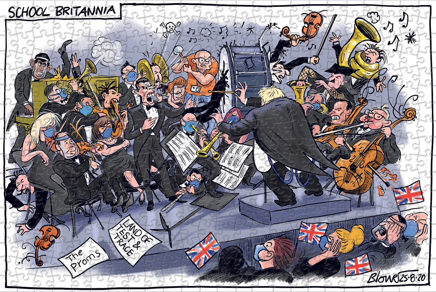 Telegraph Political Cartoons 400 Piece Jigsaw Puzzle