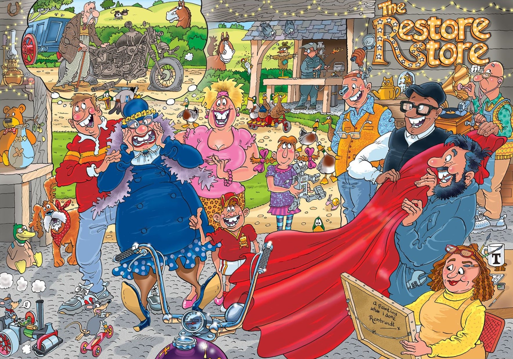 Wasgij Original 41 The Restore Store! 1000 Piece Jigsaw Puzzle