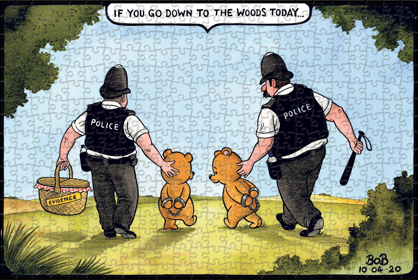 Telegraph Political Cartoons 400 Piece Jigsaw Puzzle